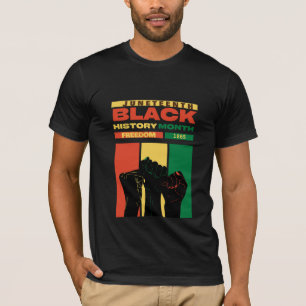 T-shirt junte african black freedom 1865 nom de l'histoire