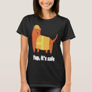 T-shirt Jup C'est sûr Chat dans le gilet haute visibilité
