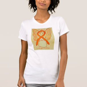 T-shirt Jupe de l'angle de ruban de sensibilisation à l'al