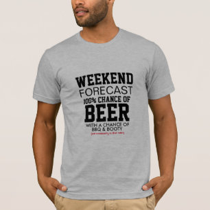 T-shirt Jupe de prévision de fin de semaine - 100% Chance