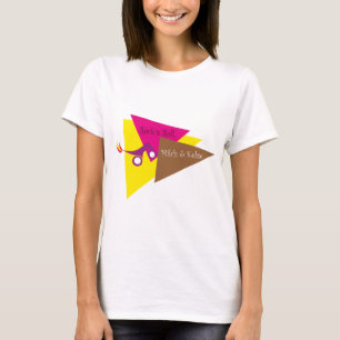 T-shirt Jupe ` n petit pain, de lait et gâteaux