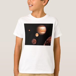 T-shirt Jupiter Moons Enfants Enfants Enfants Enfants et V