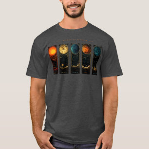 T-shirt Jupiter Moons Exploration spatiale Cosmos Planet A