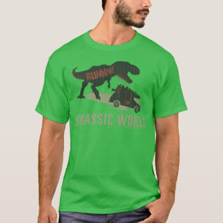 T-shirt Jurassic Monde Noël TRe Arbre voiture Chase
