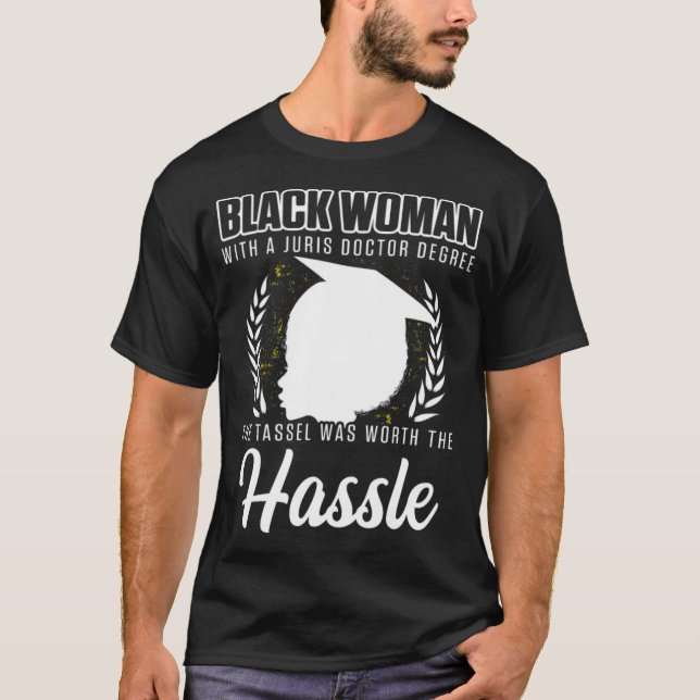 T-shirt Juris Docteur en Jurisprudence Faculté de Droit Un (Devant)