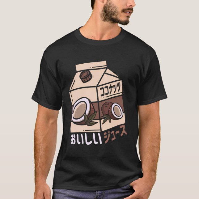 T-shirt Jus de coco Lemonade Japonaise Otaku Esthétique Va (Devant)