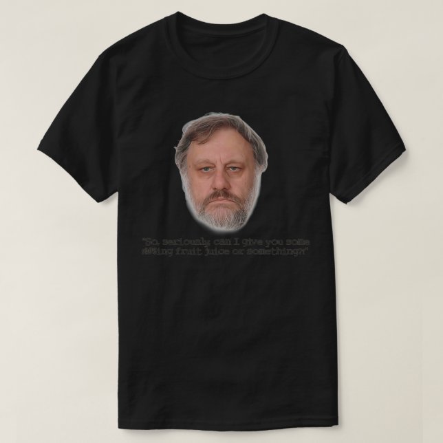 T-shirt Jus de fruits Slavoj Zizek (Design devant)
