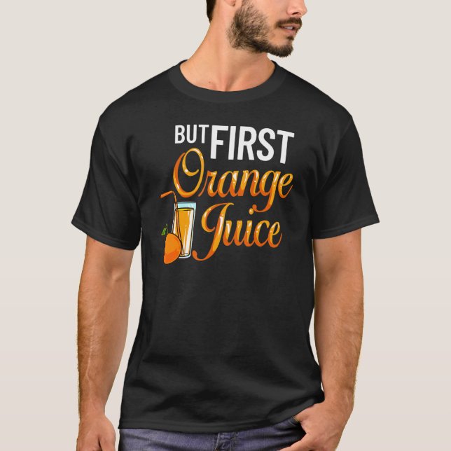 T-shirt Jus De Machine À Jus D'Orange Boire Mix Fraîche (Devant)
