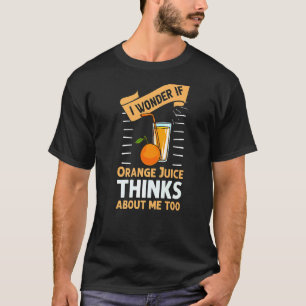 T-shirt Jus De Machine À Jus D'Orange Boire Mix Fraîche