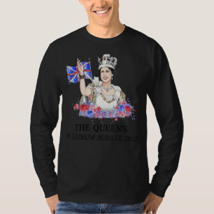 T-shirt Jus de platine du drapeau britannique de la Reine 
