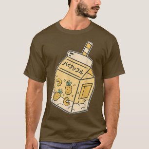 T-shirt Jus japonais Ananas Boire Kawaii Manga Anime