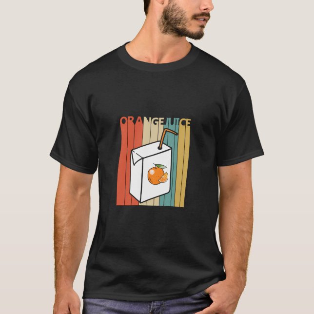 T-shirt Jus vintage d'orange (Devant)