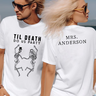 T-shirt Jusqu'à ce que la mort nous sépare Couple de squel