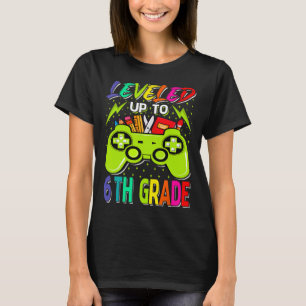 T-shirt Jusqu'À La 6E Année Gamer Retour À L'École Premièr
