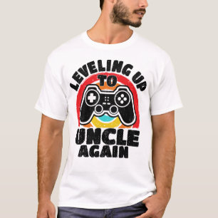 T-shirt Jusqu'À Oncle De Nouveau Gamer Promu À Oncle