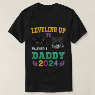 T-shirt Jusqu'À Papa 2024, Gamer Nouveau Père 2024