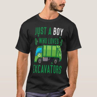 T-shirt Just A Boy Who Loves Garbage Trucks funny idea 3