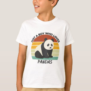 T-shirt Just a boy who loves pandas