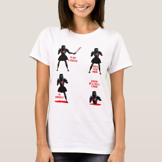 T-shirt Just a Flesh Wound Funny Classic Comedy Saying (Devant)