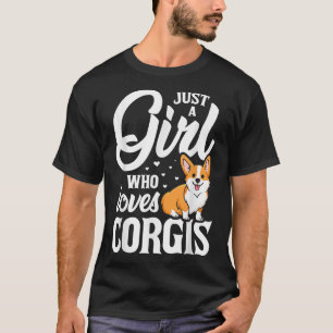 T-shirt Just a Girl Who Love Corgis Don pour Corgi amoureu