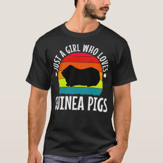 T-shirt Just A Girl Who Love Guinea Pigs Premium 3451 