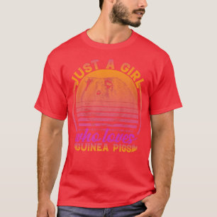 T-shirt Just a Girl Who Loves Guinea Pigs cute animals Gui