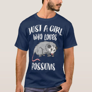 T-shirt Just A Girl Who Loves Possums Animal Gift