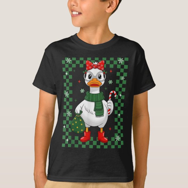 T-shirt Just A Jolly Goose Christmas Silly Goose Funny Xma (Devant)