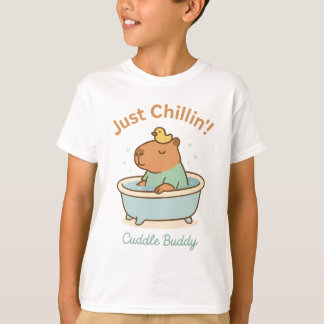 T-shirt Just Chillin' - Cute Capybara dans la baignoire dr