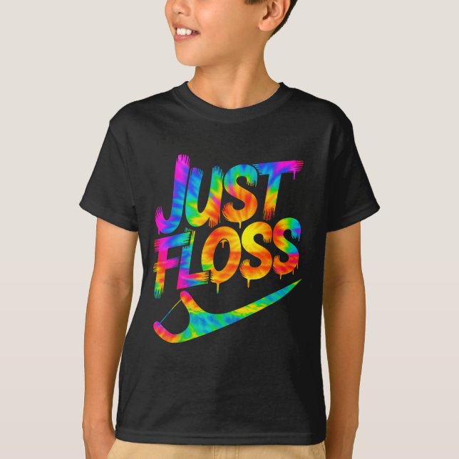 T-shirt Just Floss Funny Dental Oral Hygienist Rdh Dentist (Devant)