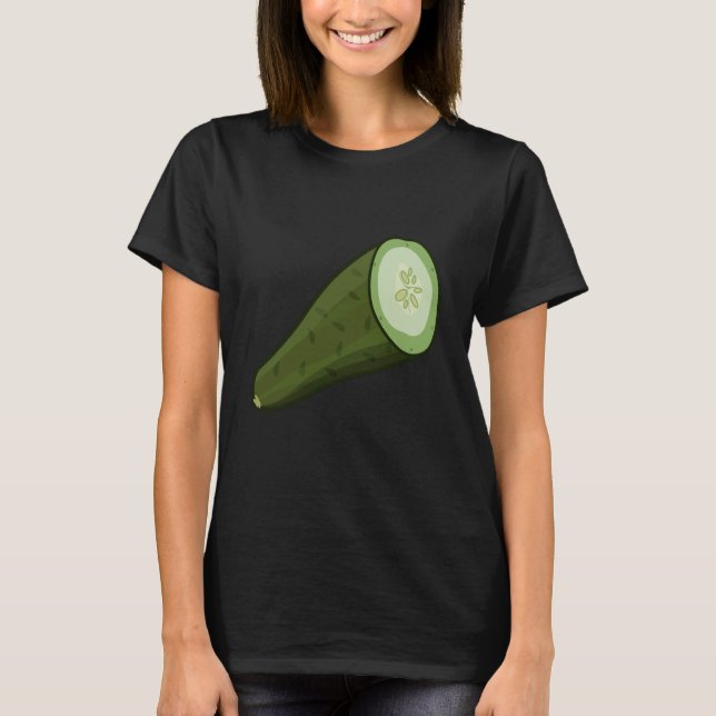 T-shirt Just Really Like Cucumbers Cucumber Pickle Vegetab (Devant)