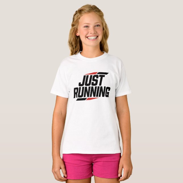 T-shirt Just Running pour sportif (Devant entier)