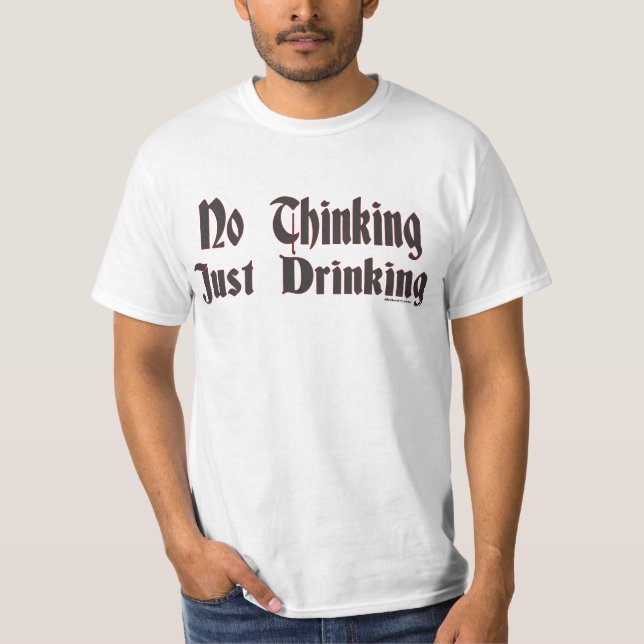T-shirt Juste buvant (Devant)