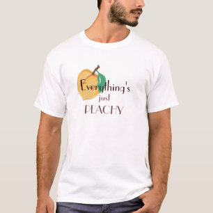 T-shirt Juste chemise couleur pêche