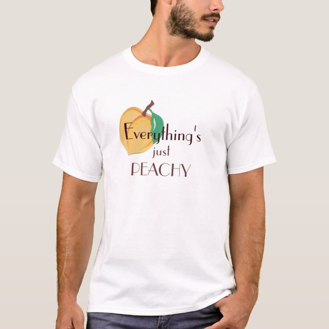 T-shirt Juste chemise couleur pêche (Devant)