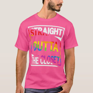 T-shirt Juste devant le placard Fière LGB Fierté Arc-en-ci