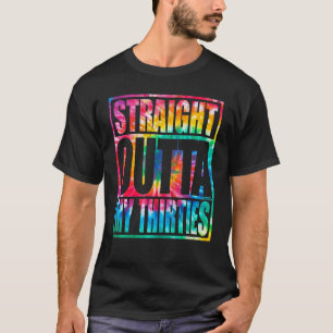 T-shirt Juste devant ma trentaine Tie Dye 40e anniversaire