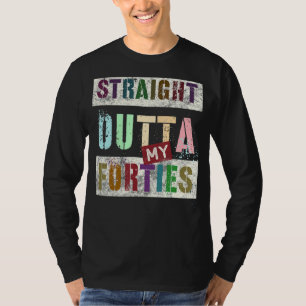 T-shirt Juste devant mes quarante Vintage 50e anniversaire