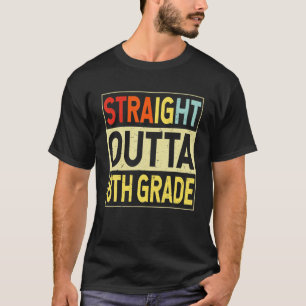 T-shirt Juste En-Dehors De 8E Année Diplômée Huitième Grad