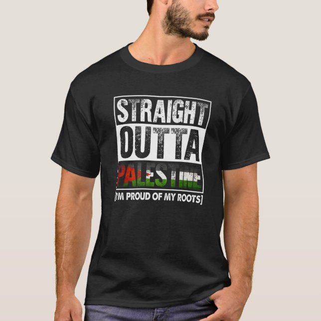 T-shirt Juste En Dehors De La Palestine Fières Racines Pal (Devant)
