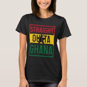T-shirt Juste En Dehors Du Ghana Ghanéen Drapeau Racines F