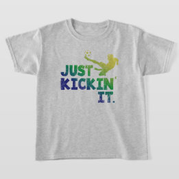 T-shirt Juste en train de jouer, Graphique de football