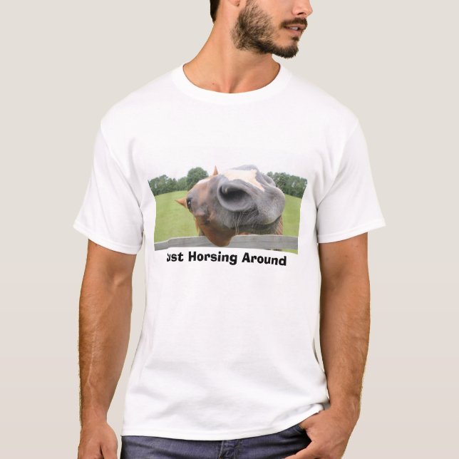 T-shirt Juste Horsing autour de chemise (Devant)