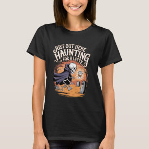 T-shirt Juste ici à hanter pour un Latte Épice de citrouil