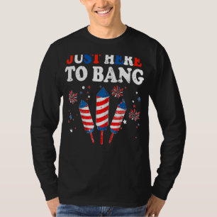 T-shirt Juste Ici Pour Bang 4 juillet Fireworks America Fl