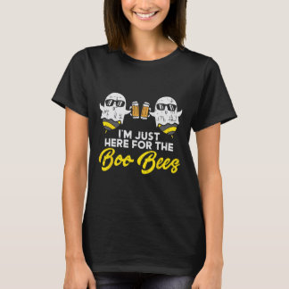 T-shirt Juste ici pour Boo Bees Fun Boo bee Ghost Hallo