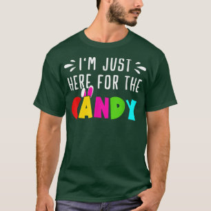 T-shirt Juste ici pour Candy ! OEuf de Pâques lapin cadeau