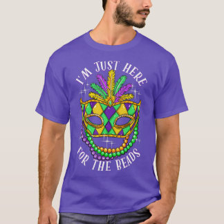 T-shirt Juste Ici Pour La Parade Des Perles Mardi Gras Ma