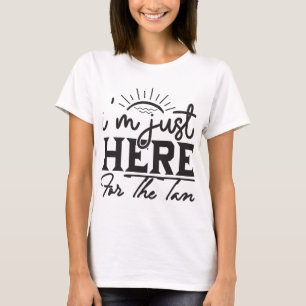 T-shirt Juste Ici Pour Le Tee Tan