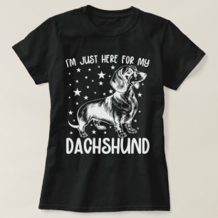 T-shirt Juste Ici Pour Mon Cool Amoureux des chiens Dachsh